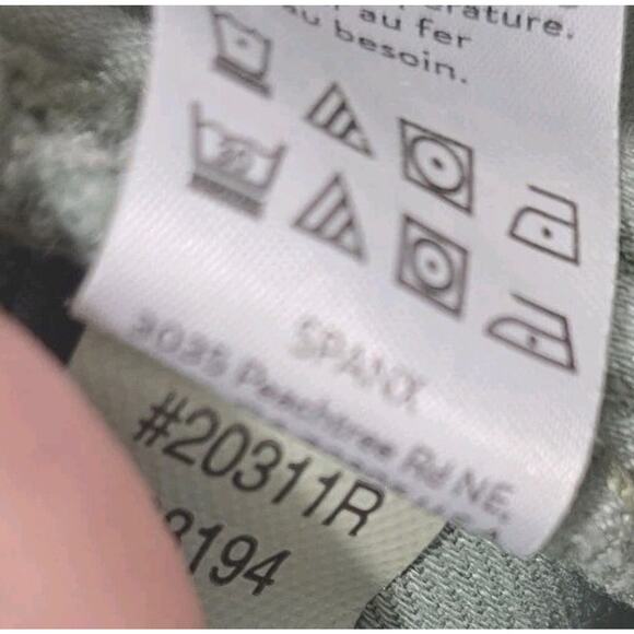 Spanx Pants Womens Large Green High Rise Stretch Twill Ankle Cargo Cropped - Picture 10 of 13